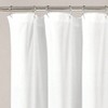 Ruffled Vintage Shower Curtain, 72x 72, White Farmhouse Style Bathroom Decor - 2 of 4