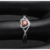 Christine Engagement Ring for Women Promise Heart Birthstone Cz Sterling Silver by Ginger Lyne - 4 of 4