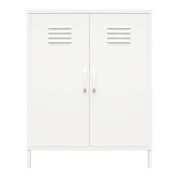 RealRooms Shadwick 2 Door Metal Locker Storage Cabinet