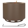 CAVINAS 19" Fire Pit with Poker Outdoor Grill Durable Outside Grills Outdoor Cooking for Outdoor Grilling and Travel - 4 of 4