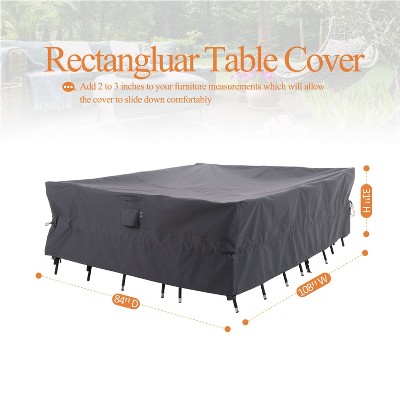 Waterproof Outdoor Patio Rectangular Cover - Gray - Dancing Garden Collection