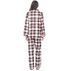Casual Nights Women's Flannel Long Sleeve Button Down Pajama Set - 3 of 4