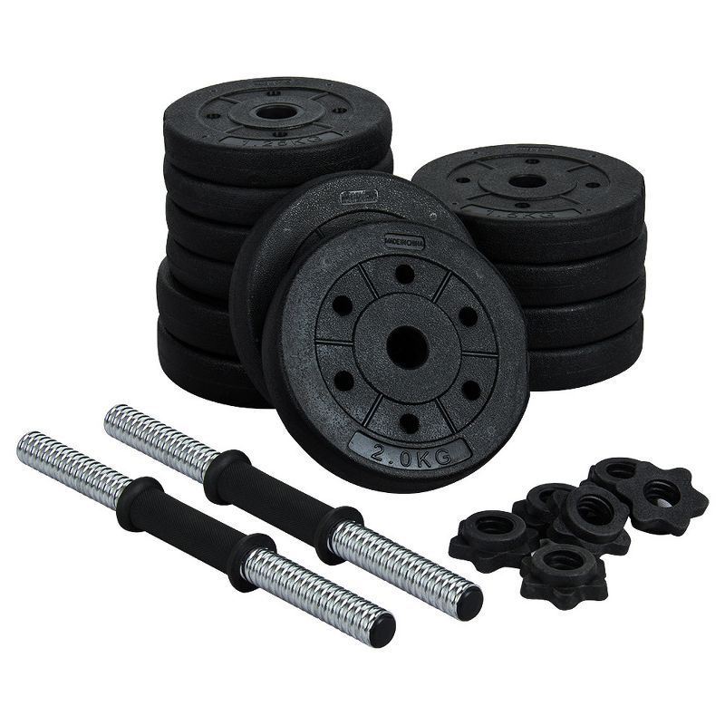 Yaheetech Man Workout Body Building Training Home Dumbbell Set Black, 4 of 9