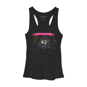 Women's Design By Humans The answer to the ultimate question 42 By Bomdesignz Racerback Tank Top - 1 of 2