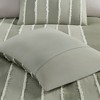 Gracie Mills Ara 3 Piece Striped Cotton Duvet Cover Set - 3 of 4