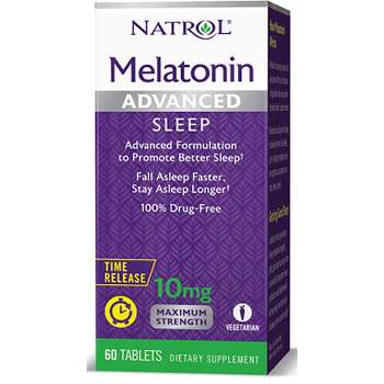 Natrol Dietary Supplements Melatonin Advanced Time Release 10 mg Tablet 60ct