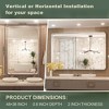 Keonjinn Framed Wall Mirror, Modern Rectangular Bathroom Vanity Mirror, Wall Mounted - 3 of 4
