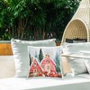Stupell Industries Red Barn Santa Delivery Outdoor Decorative Throw Pillow, 18 x 18 - 3 of 3