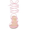 Allegra K Women's Lace Up Open Toe Stiletto Heel Sandals - 2 of 4