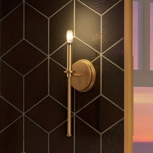 Urban Ambiance Luxury Contemporary Wall Sconce 16.625''H x 5.75''W,  Olde Brass Finish,  Parkes Collection, UHP4234 - 1 of 4