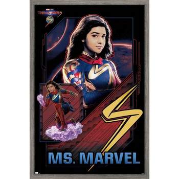 Trends International Marvel The Marvels - Ms. Marvel Framed Wall Poster Prints