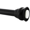 Home Mart Goods Matte Black Regent Metal Shower Curtain Tension Rod Rust Resistant Non-Slip - 42"-72" - 3 of 4