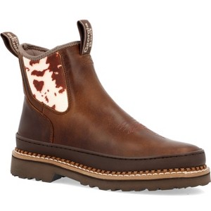 Women's Georgia Boot Women's Cow Print Chelsea Romeo Shoe - 1 of 4
