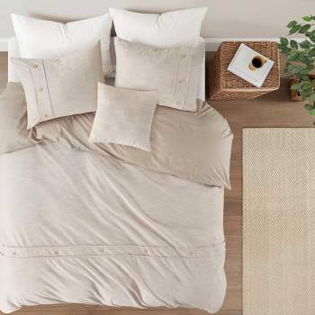 Reese Organic Cotton Oversized Comforter Cover Set - Clean Spaces