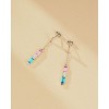 Molenia 925 Sterling Silver Drop Earrings for Women, Dangling Earrings Radiant with 5A CZ, Elegant Lightweight Minimalist Jewelry - 3 of 4