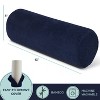 AllSett Health® Ergonomic Bamboo Rayon Cylinder Bolster Pillow with Removable Washable Cover - 2 of 4