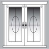 Versailles 1/2" Diameter Magnetic Curtain Rod Set - 15x28", White - 2 of 4