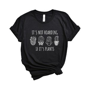 Simply Sage Market Women's It's Not Hoarding If It's Plants Short Sleeve Graphic Tee - 1 of 4