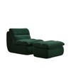 CAVINAS Recliner Single Seat Upholstered Lounge Chair Sofa Modern Design Accent Sofa with Ottoman for Living Room - 3 of 4