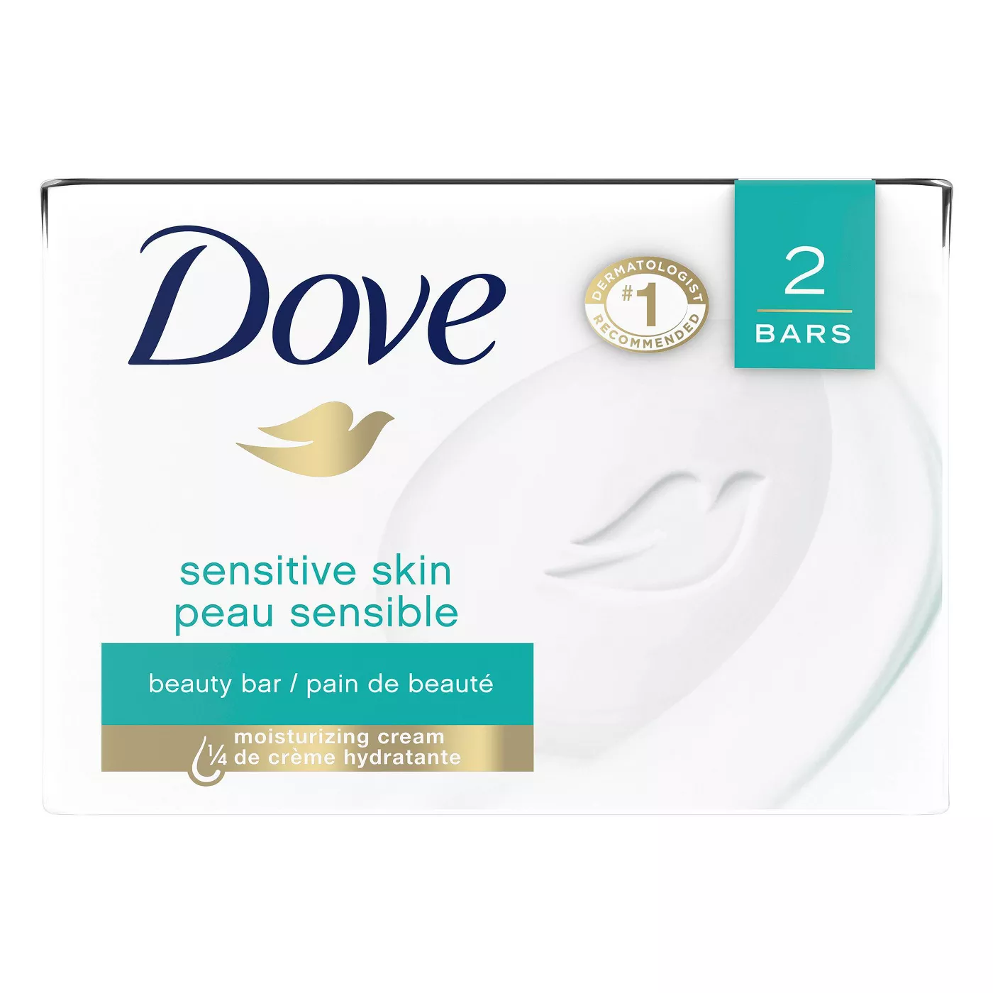 Dove Sensitive Skin Unscented Bar Soap