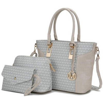 MKF Collection Shonda 3PC Tote with Cosmetic Pouch & Wristlet by Mia K