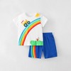 MyKids-USA Baby Boy Cartoon Print Pattern Soft Cotton Comfy Clothing Sets - 2 of 4