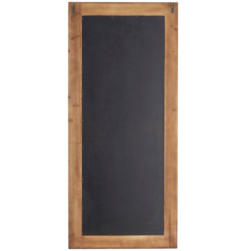 Wood Distressed Wall Mirror with Beaded Detailing Brown - Olivia & May, 5 of 6