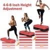 Costway 29'' Adjustable Workout Fitness Aerobic Stepper Exercise Platform W/Riser 4'' -6'' -8 - 4 of 4