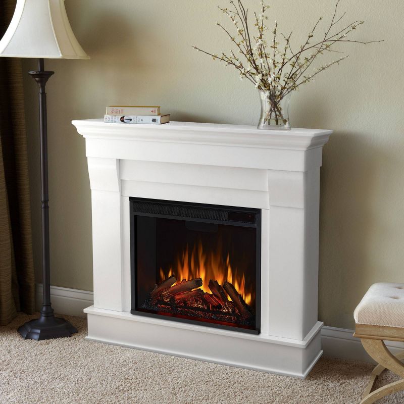 Real Flame Chateau Electric Fireplace White, 3 of 11