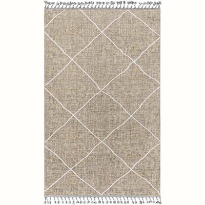Mark & Day Aglandjia 7'10"x10' Rectangle Woven Indoor Area Rugs Wheat: Geometric, Stain-Resistant, Pet Friendly, Transitional