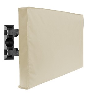 Outdoor TV Cover For Flat Screens - Slim Fit - Weatherproof Weather Dust Resistant Television Protector - 1 of 4