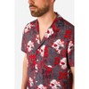 OppoSuits Men's Halloween Shirt - Short Sleeve Shirt A Nightmare On Elmstreet - Black - 4 of 4