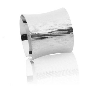 Classic Touch Set of 6 Silver Napkin Rings - 1 of 3