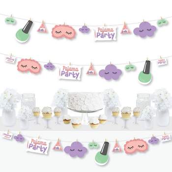  Up All Night Slumber Party Photo Booth Kit - Girls Themed Party  Decorations - Selfie Props with Sticks - 10pcs : Home & Kitchen