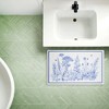 Stupell Industries Blue Toile Flowers Printed Plush Bath Mat And Bath Rug, Design By Susan Winget, 18"X30" - 4 of 4
