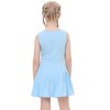 Girls Tennis Golf Dress Outfit Sleeveless Tank Top and Skorts Sets Sport Skirt with Shorts - 3 of 4