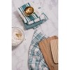 Design Imports  Everyday Basic Woven Dishtowel Set 5 Piece, 18X28", Teal - 3 of 4