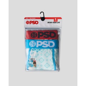 PSD Men's Paisley Print Briefs - Blue/Cream - 1 of 4