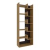 Geometric Bookcase, 6-Shelf Industrial Bookshelf, Etagere Bookcase, Tall Storage Display Bookshelf with Thicken Shelf for Living Room Home Office - 2 of 4