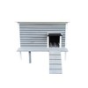 DOMETOUR Outdoor Breathable Cat House for Outside Cats,Cat Shelter for Feral Cats with a Door,Porch Deck - 4 of 4