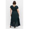 Women's Plus Size Flirty Jen Maxi Dress - green | CITY CHIC - 3 of 4
