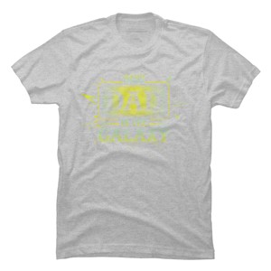 Men's Design By Humans Best Dad In Galaxy Badge By AmusingDesignCo T-Shirt - 1 of 2