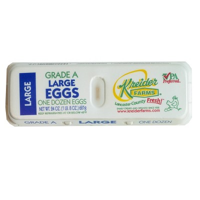 Kreider Farms Large Eggs - 12ct