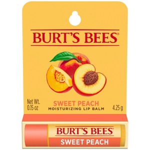 Burt's Bees Lip Balm Sweet Peach Blister Box - 0.15oz - 1 of 4