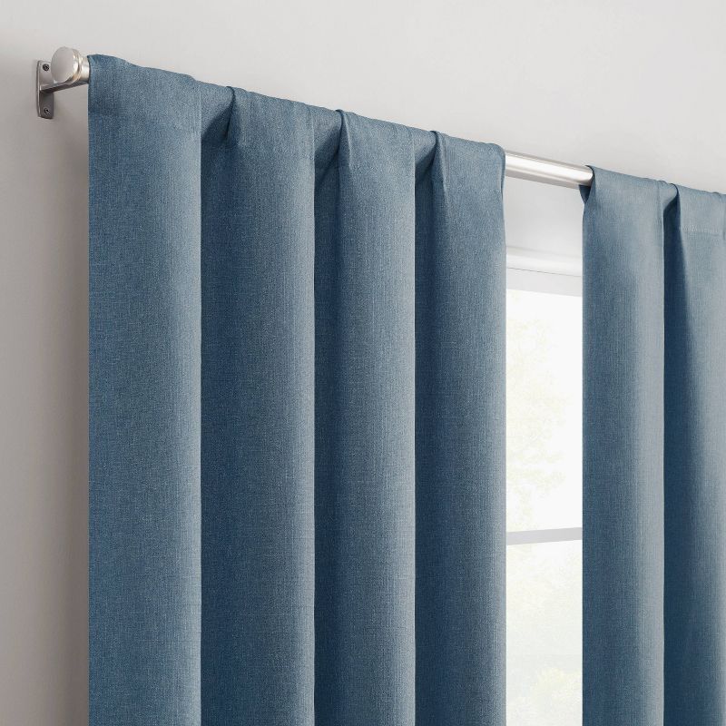 Eclipse Absolute Zero 100% Blackout Cannes Magnitech Rod Pocket Curtain Panel, 3 of 11