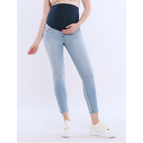 Women's Secret Fit Over the Belly Ankle Length Skinny Jeans | Motherhood Maternity - image 1 of 4