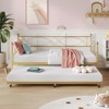 Twin daybed with Trundle, Metal Daybed and Trundle Set, Day Bed Sofa Bed Frame with Steel Slat Support, Multifunctional Daybed Frame for Bedroom - 2 of 4