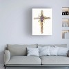 Trademark Fine Art -Kathleen Parr Mckenna 'Easter Blessing Cross I' Canvas Art - 2 of 4