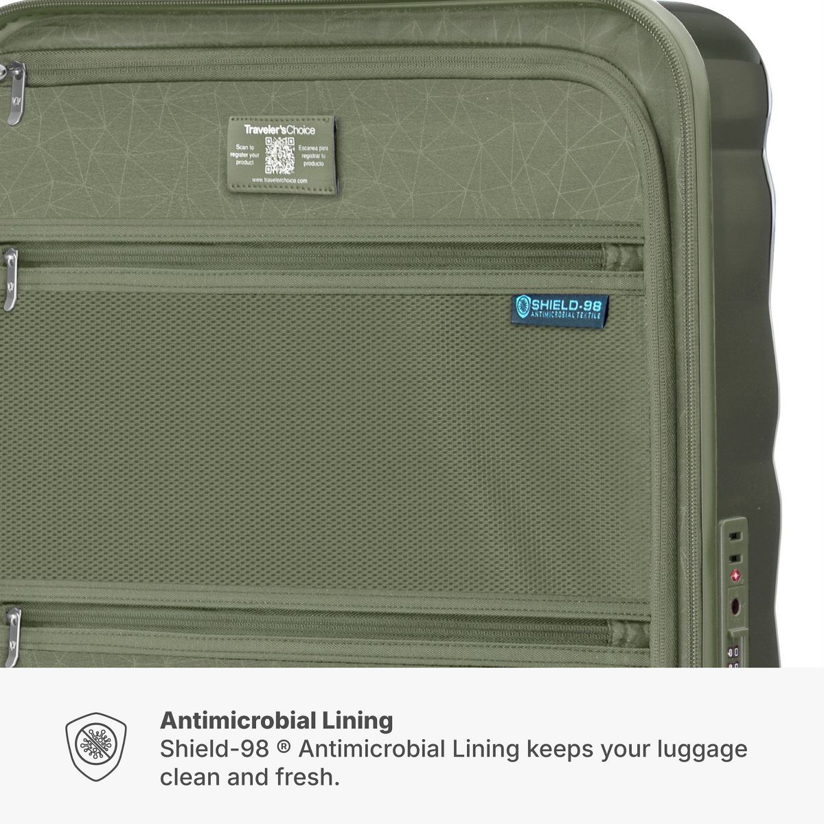 Traveler’s Choice Edinburgh 3pc Luggage Set with Packing Cubes - thumbnail 10