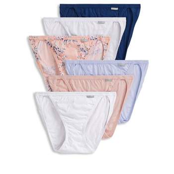 Jockey Women's Plus Size Elance French Cut - 6 Pack 10 White/simple Spring  Bouquet/marina Blue/coral Mist/wake Blue/simple Scatter Dot : Target